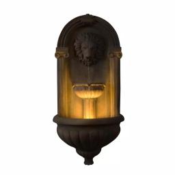Kenroy Home Royal Resin Lionhead Wall Fountain - Sandstone Finish Mediterranean Outdoor Water Feature thumbnail 11