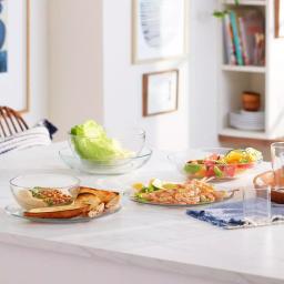 Libbey Selene 2-Piece Glass Serving Bowl Set, 8 in. and 10 in. thumbnail 2