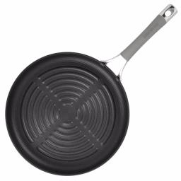 Circulon Elementum 11 in. Hard-Anodized Aluminum Nonstick Grill Pan, Oyster Gray thumbnail 2