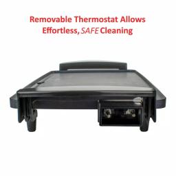 Brentwood Appliances 27 sq. in. Nonstick Electric Griddle with Drip Pan and Temperature Control, Black thumbnail 6