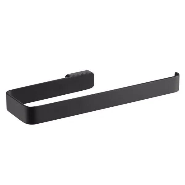KRAUS Stelios Matte Black Solid Brass Hand Towel Ring