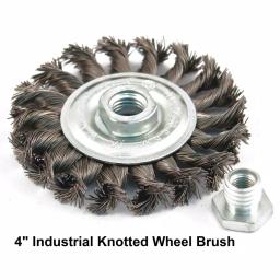 MIBRO 7-Piece Industrial Wire Brush and Hand Brush Set for Deburring, Rust and Scale Removal thumbnail 5