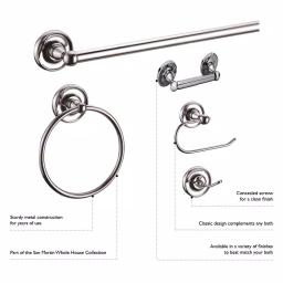 Design House San Martin 4-Piece Bathroom Hardware Accessory Kit, Satin Nickel thumbnail 8