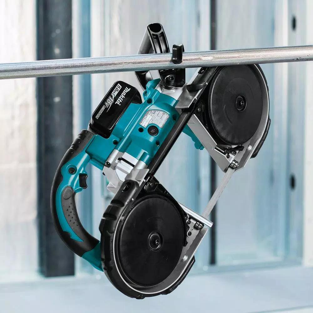 Makita 18V LXT Cordless Portable Band Saw Kit with 3x 5.0Ah Batteries and Charger