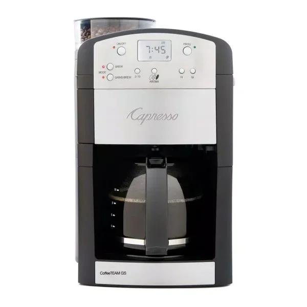 Unbranded Capresso Jura 10-Cup Coffee Maker with Built-in Conical Burr Grinder, Silver