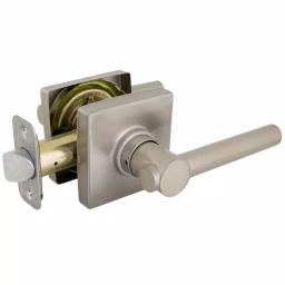 Defiant Highland Satin Nickel Passage Door Lever with Square Rose thumbnail 6