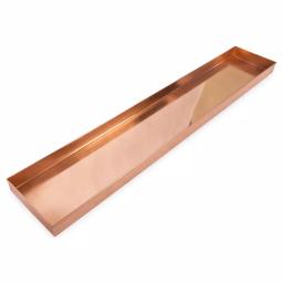 Achla Designs 29 in. Long Copper Plated Stainless Steel Decorative Serving Tray thumbnail 5