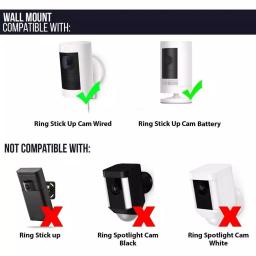 Wasserstein Adjustable Metal Wall and Ceiling Mount for Ring Stick Up Cam Battery and Wired thumbnail 7