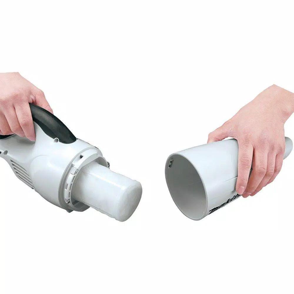 Makita 18V LXT Lithium-Ion Compact Cordless Vacuum with White Cyclonic Attachment (Tool-Only)