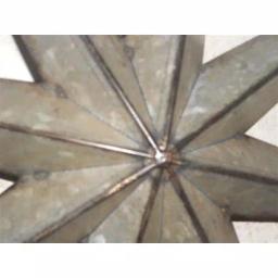 Unbranded Compass Metal Wall Art - Gunmetal Silver and Distressed Copper Decor thumbnail 3