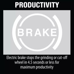 Makita 18V X2 LXT (36V) 9 in. Brushless Paddle Switch Angle Grinder Kit with 5.0 Ah Batteries & Grinding Wheels thumbnail 11