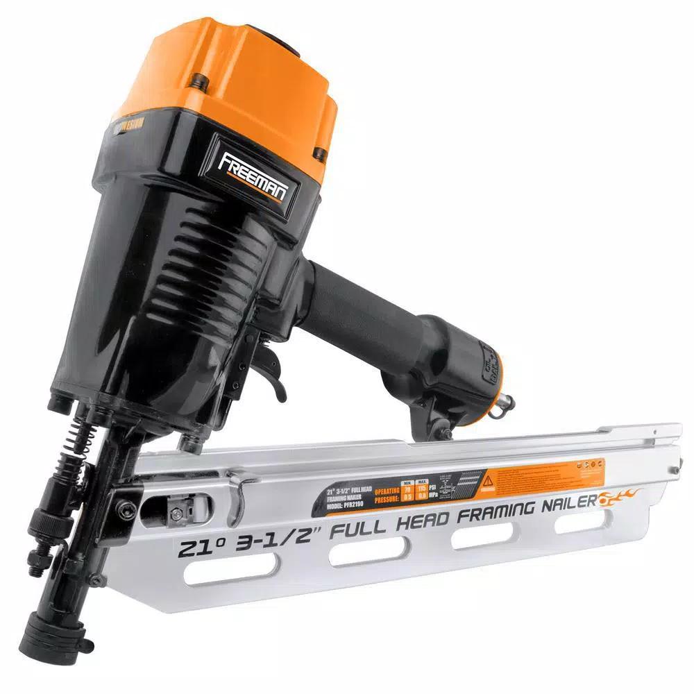 Freeman Pneumatic Framing and Coil Siding Nailer Combo Kit with Storage Case