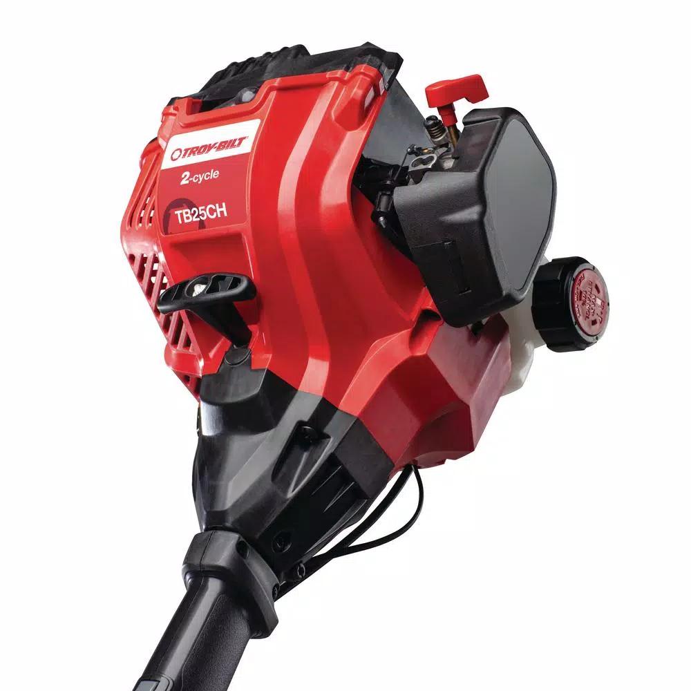 Troy-Bilt 25 cc Gas 2-Cycle Curved Shaft String Trimmer with Attachment Capability
