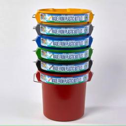 TAFCO PRODUCTS Tafco 3.5 Gal. Black Round Utility ECO Bucket, 14 Qt. Heavy-Duty Recycled Plastic Pail thumbnail 9