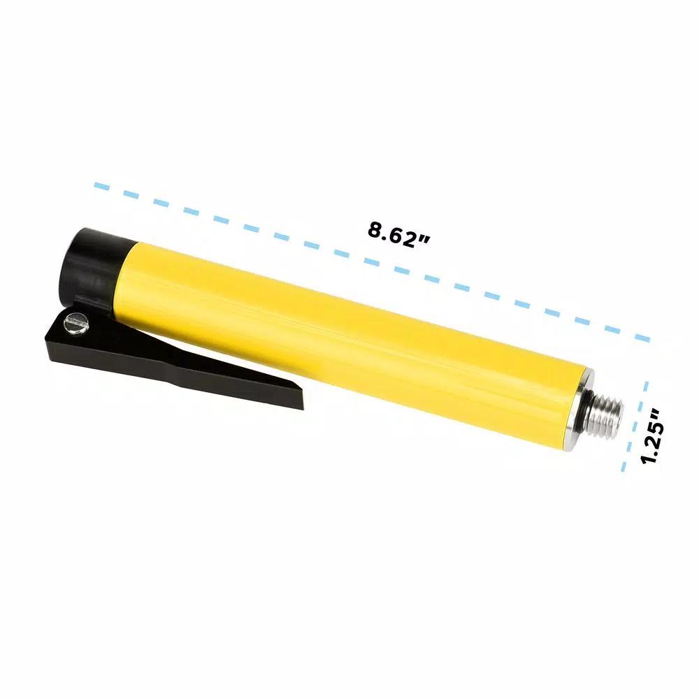 AdirPro 7 ft. Aluminum Extension Pole with Height Lever, Yellow