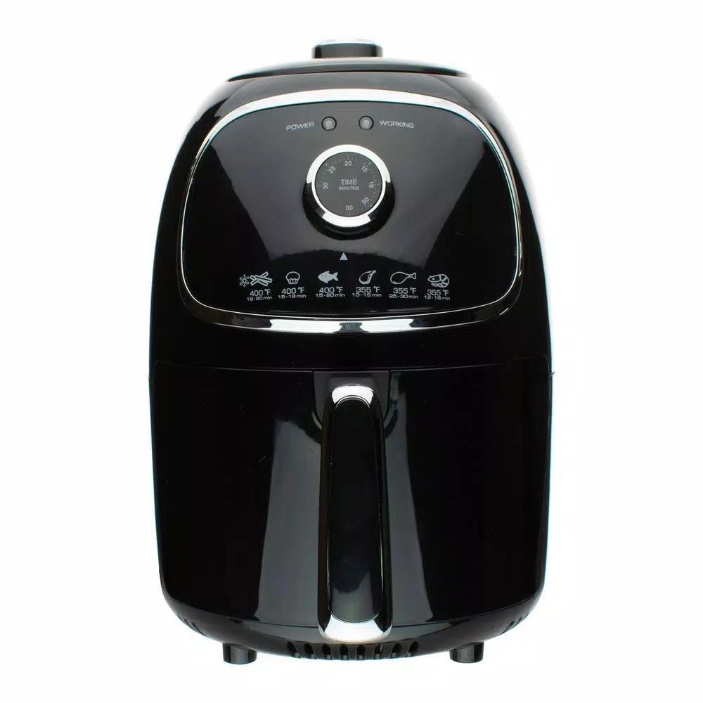 Brentwood Appliances 2 Qt. Small Electric Air Fryer with Timer and Temperature Control, Black