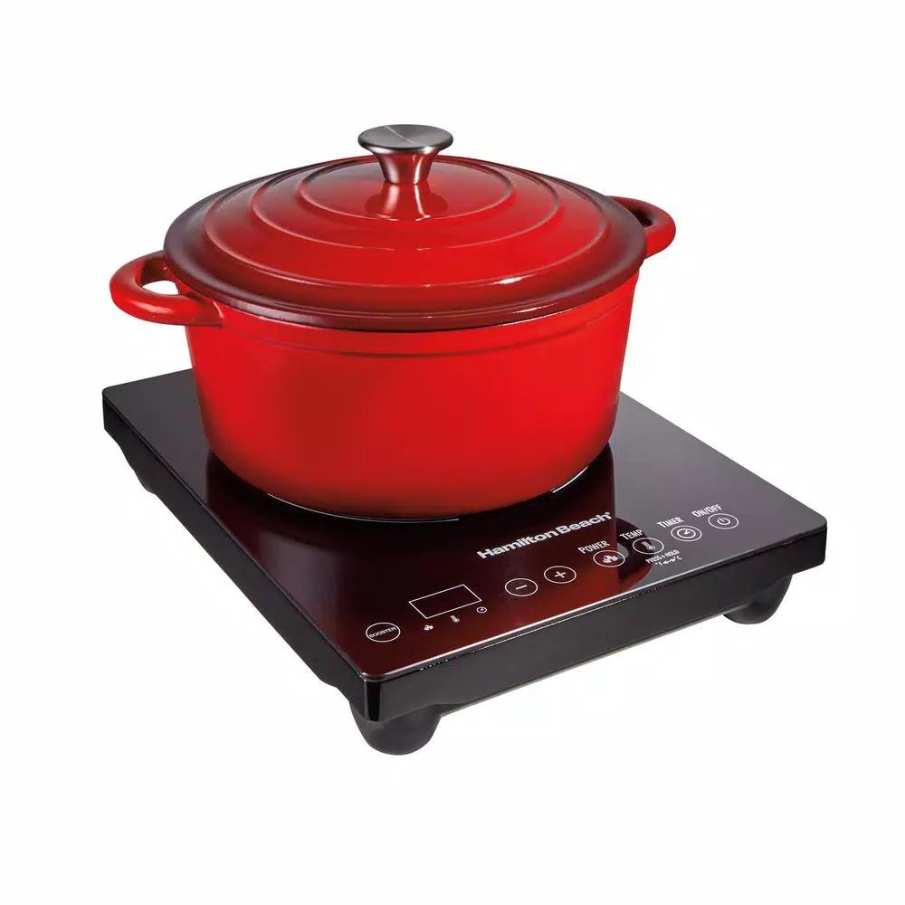 Hamilton Beach 10 in. Single Burner Black Induction Cooktop