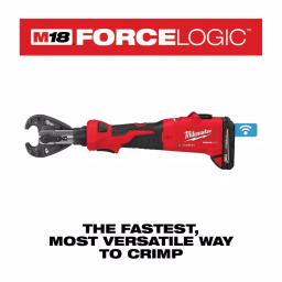 Milwaukee M18 FORCE LOGIC 6-Ton Cordless Utility Crimping Kit with D3 Snub Nose Jaw thumbnail 3
