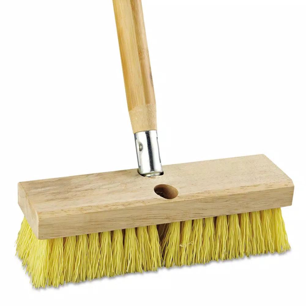 ProLine 10 in. Polypropylene Bristle Deck and Acid Brush Head with Hardwood Block