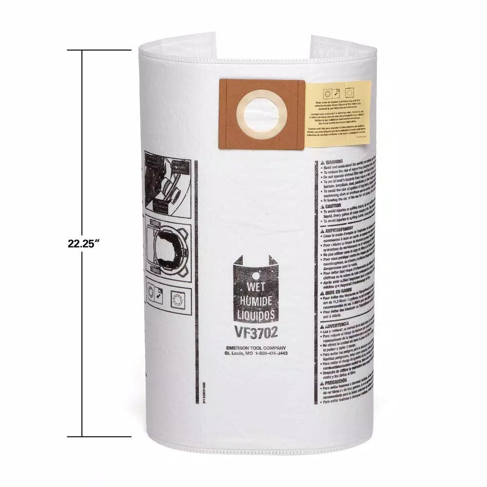RIDGID Premium Size A Wet/Dry Dust and Debris Bags for 12-16 Gal. Shop Vacuums, 2-Pack