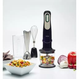 Braun MultiQuick 7 MQ725 SmartSpeed 400W Immersion Hand Blender with Chopper and Whisk, Black/Stainless Steel thumbnail 5