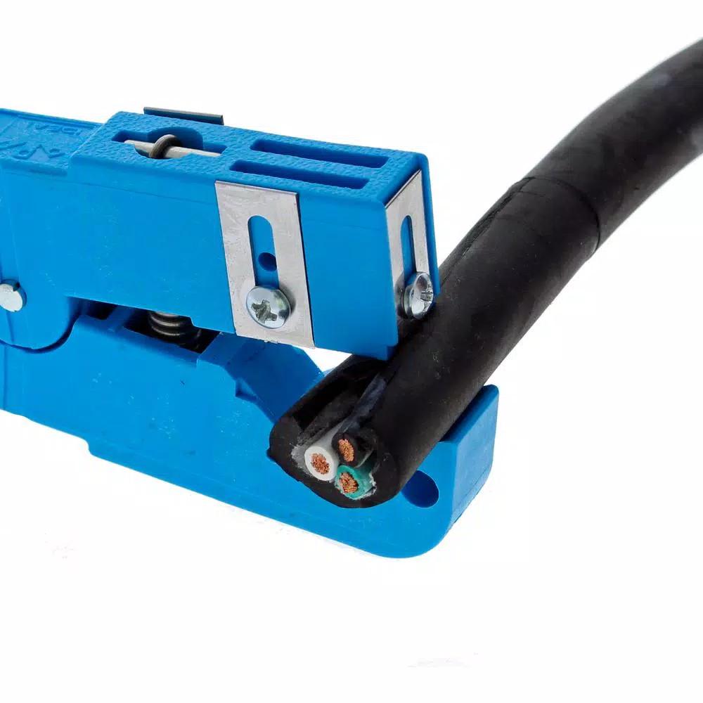 Ideal Big Blue Adjustable Ringer Coax Stripper, 1/4 in. to 9/16 in., Blue