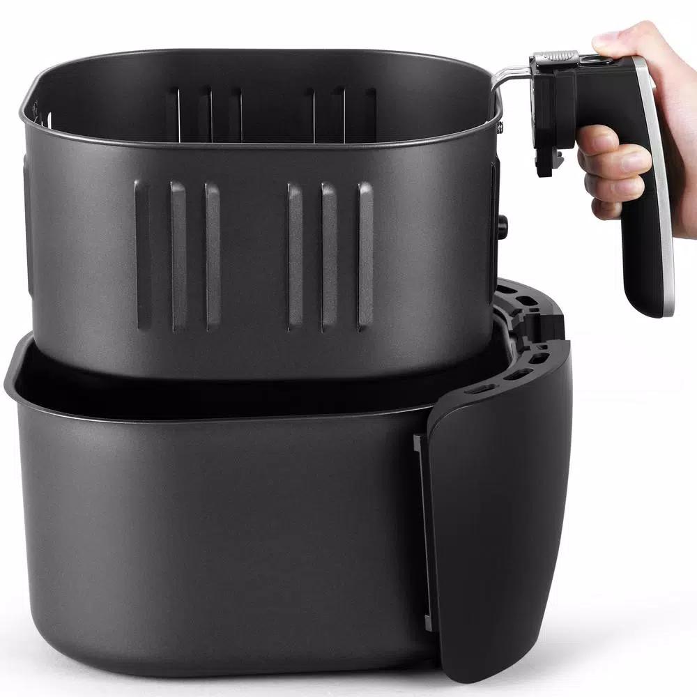 Frigidaire 6.2 Qt. Black Electric Air Fryer with 7 Preset Cooking Menus and LCD Digital Display
