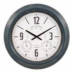 La Crosse Technology La Crosse Clock Company 18 in. Hamilton Metal Analog Quartz Indoor/Outdoor Wall Clock thumbnail 1
