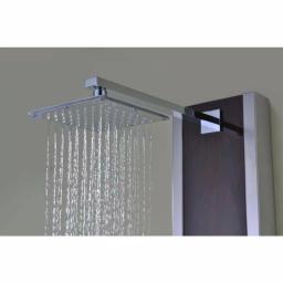ANZZI 57 in. Monsoon Full Body Shower Panel System with Mahogany Deco-Glass & Chrome Trim thumbnail 11