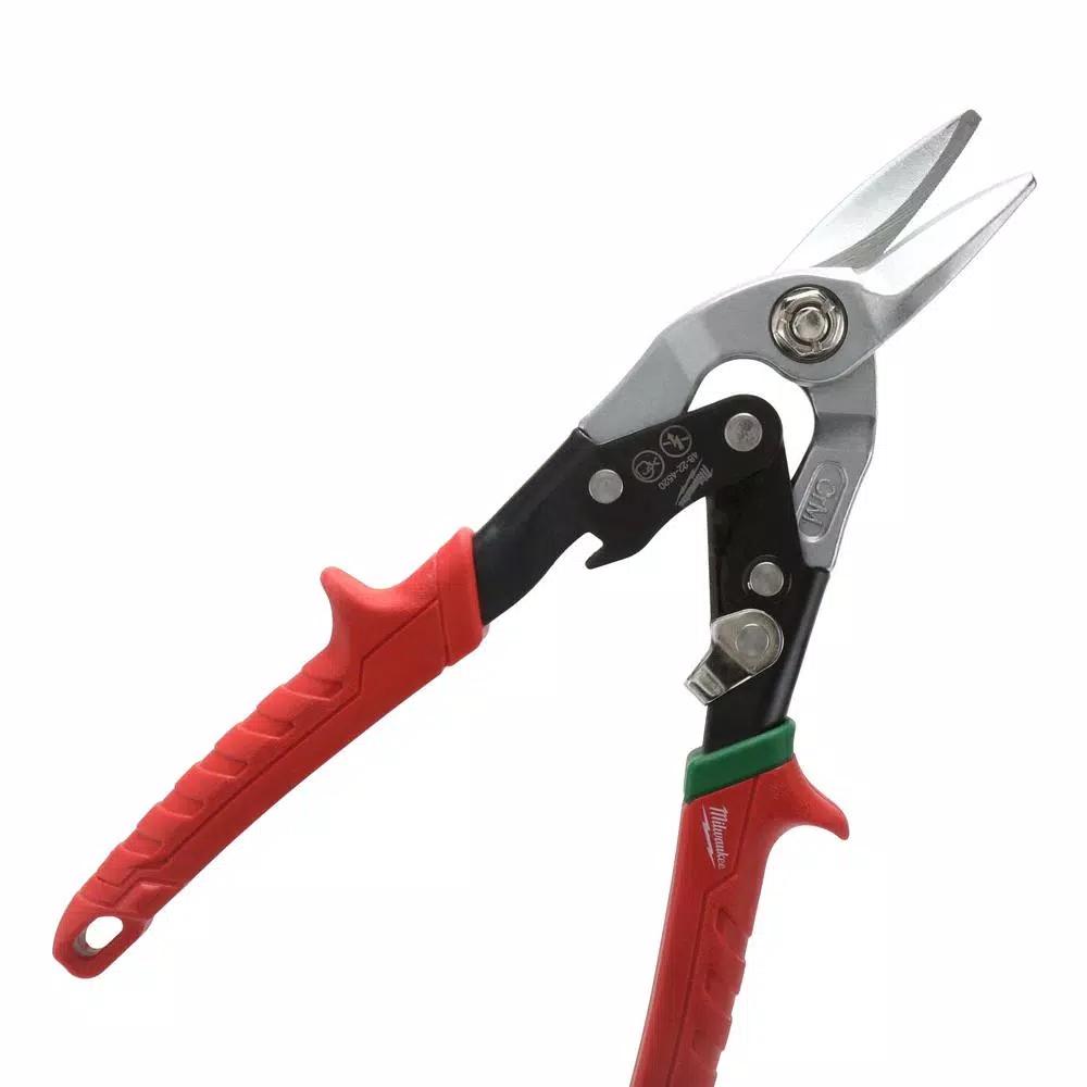 Milwaukee Aviation Snips 3-Pack and 8-Piece Screwdriver Set Bundle
