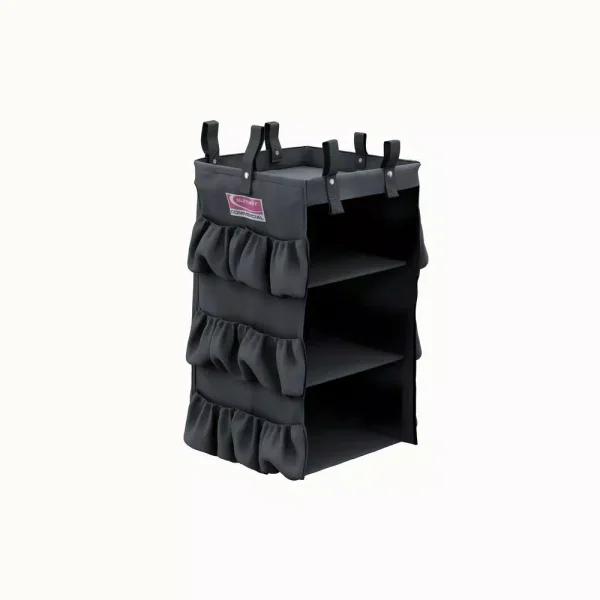 Suncast Commercial 3-Sided Housekeeping Cart Organizer Bag with Shelves