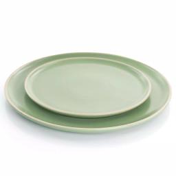 GIBSON elite Gibson Serenade 16-Piece Green Round Stoneware Dinnerware Set thumbnail 3