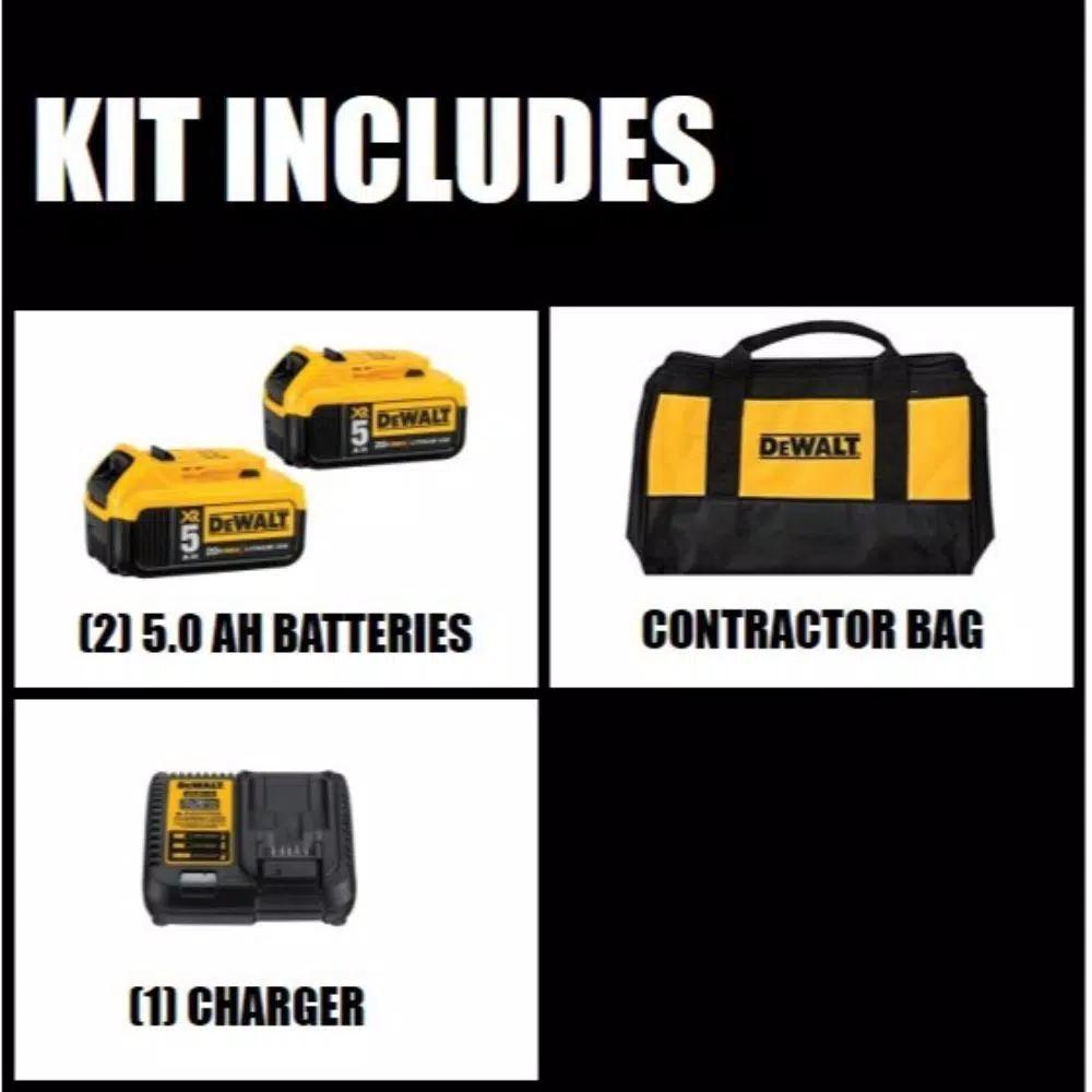 DEWALT 20V MAX XR Brushless Cable Stripper Kit with (2) 5.0 Ah Batteries and Charger