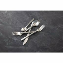 Fortessa Arezzo 5-Piece 18/10 Stainless Steel Brushed Flatware Place Setting thumbnail 2