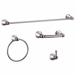Design House Kassel 4-Piece Polished Chrome Bathroom Hardware Accessory Kit thumbnail 1