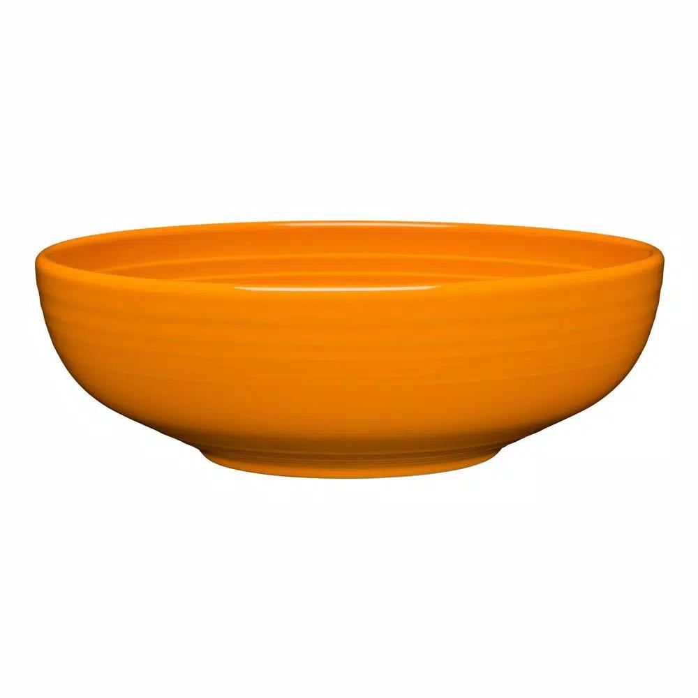 Fiesta Butterscotch Ceramic 68 oz. Large Bistro Bowl, 9.62 in.