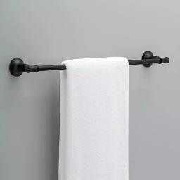 Delta Chamberlain 24 in. Matte Black Towel Bar, Zinc Die Cast Construction thumbnail 2