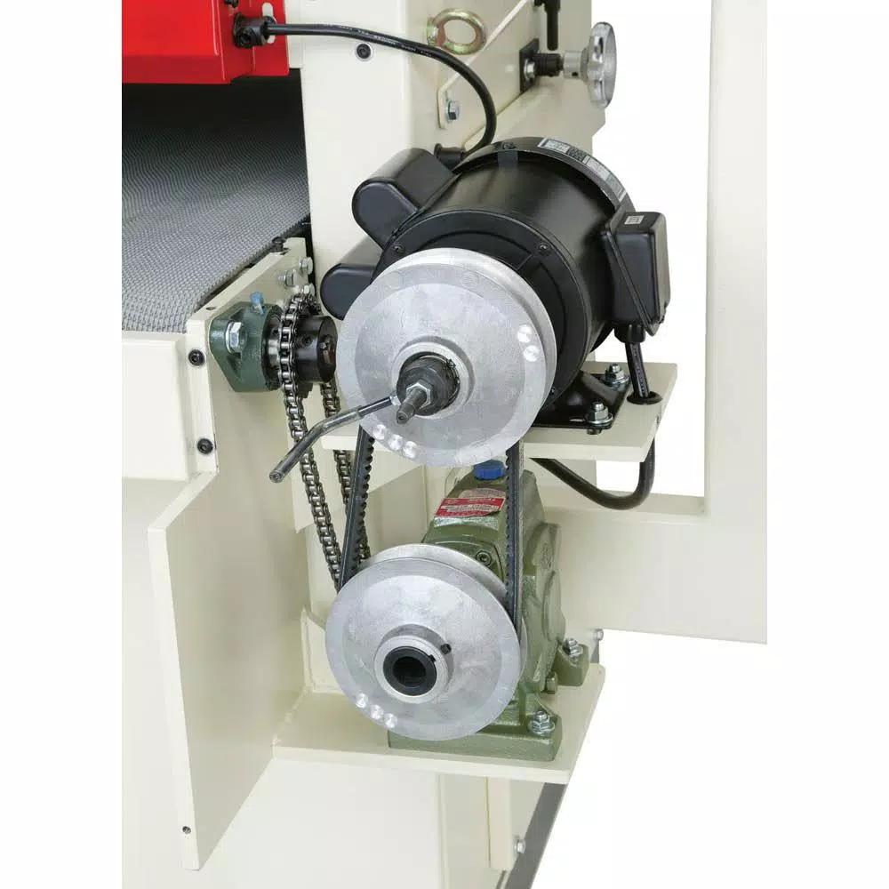 Shop Fox 37 in. 10 HP 240-Volt Industrial Drum Sander with Dual 6 in. Drums