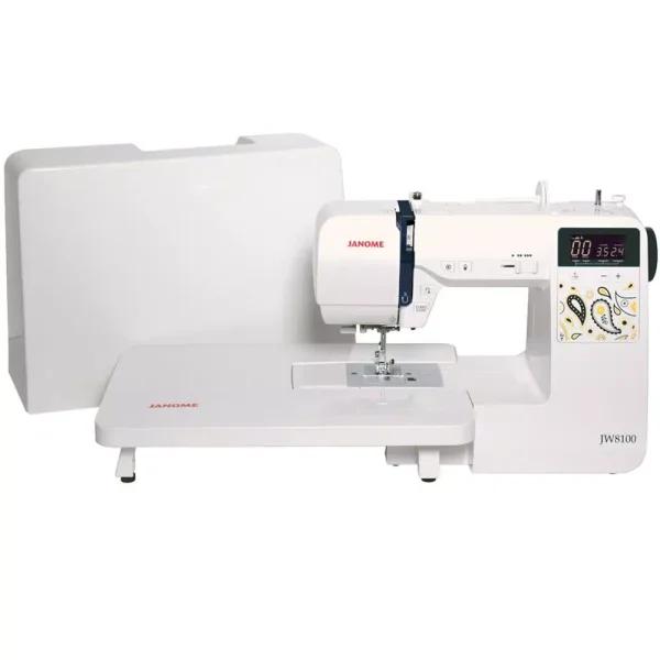 Janome JW8100 100-Stitch Computerized Sewing Machine with Accessory Bundle