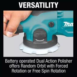 Makita 18V LXT Brushless Cordless 5 in./6 in. Dual Action Random Orbit Polisher (Tool Only) thumbnail 9