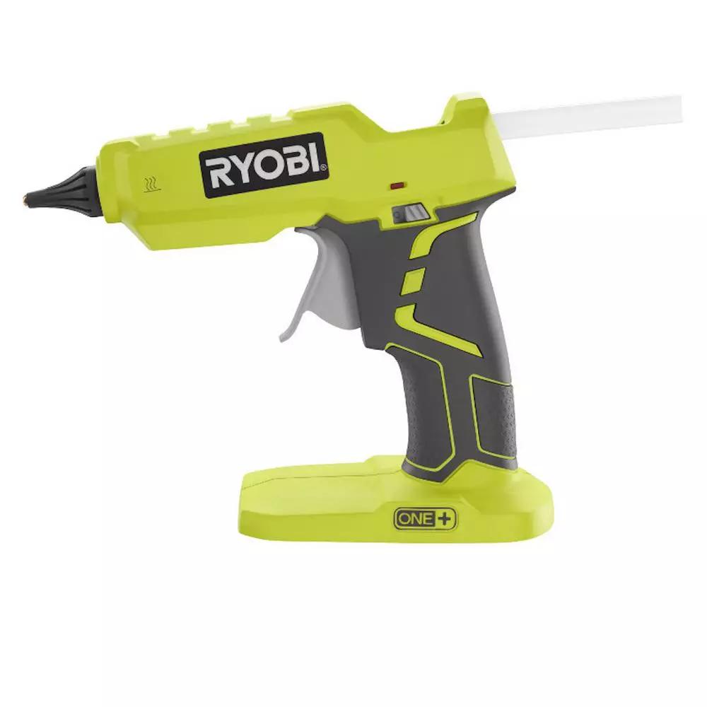 RYOBI 18V ONE+ Cordless Full Size Glue Gun (Tool-Only) with 3 Glue Sticks