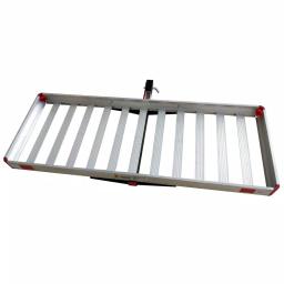 MaxxHaul 60 in. x 22 in. Aluminum Basket Style Hitch Cargo Carrier, 500 lb. Capacity, 2 in. Receiver thumbnail 4