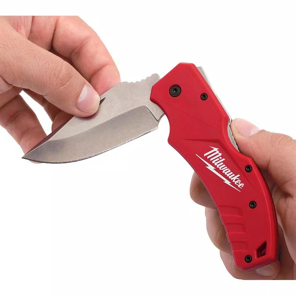Milwaukee 3 in. Lockback Pocket Knife with Stainless Steel Blade