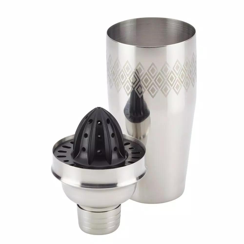 Ayesha Curry 4-in-1 Stainless Steel Cocktail Shaker, 26 oz