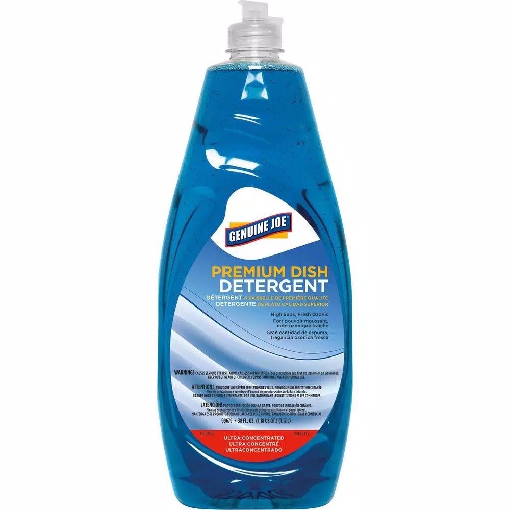 Genuine Joe Premium Dish Detergent - 38 oz. Concentrated Liquid Dishwashing Soap