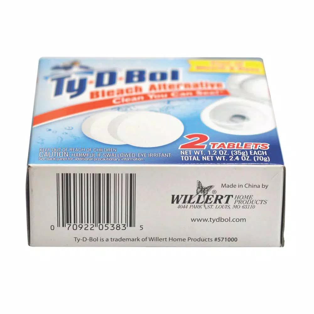 Ty-D-Bol Bleach Alternative In-Tank Toilet Bowl Cleaner Tablets, 2.5 oz (6-Pack)