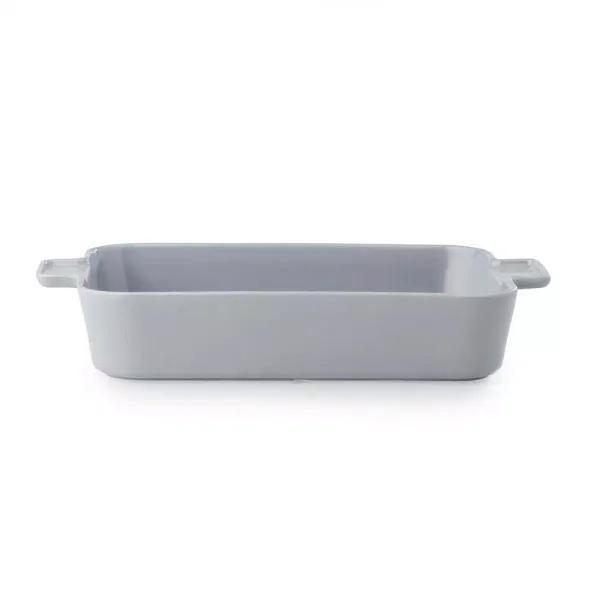 CorningWare 4 Qt. Rectangle Stoneware Baker, 9 x 13 in., Ash Gray