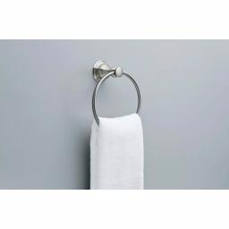Delta Aubrey Brushed Nickel Towel Ring - Wall Mounted Hand Towel Holder thumbnail 2