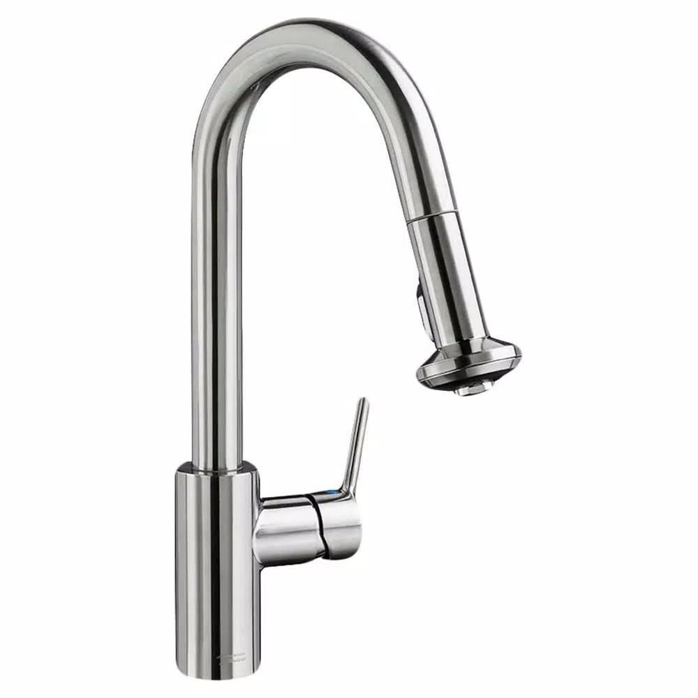 American Standard Memphis Single-Handle Pull-Down Kitchen Faucet, Stainless Steel, 1.8 GPM