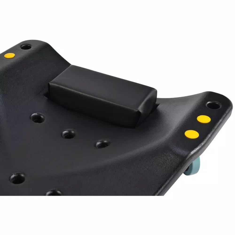 Omega Lift 48 in. HDPE Plastic Mechanic Creeper with Padded Headrest and Dual Tool Trays, 440 lb. Capacity